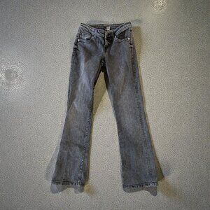 H&M Divided Gray Flare Leg Denim Jeans Size US 2
